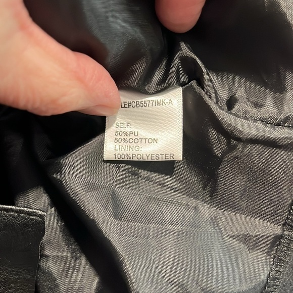 Altar’d State Black Faux Leather Mini Skirt Small EUC - Picture 9 of 9